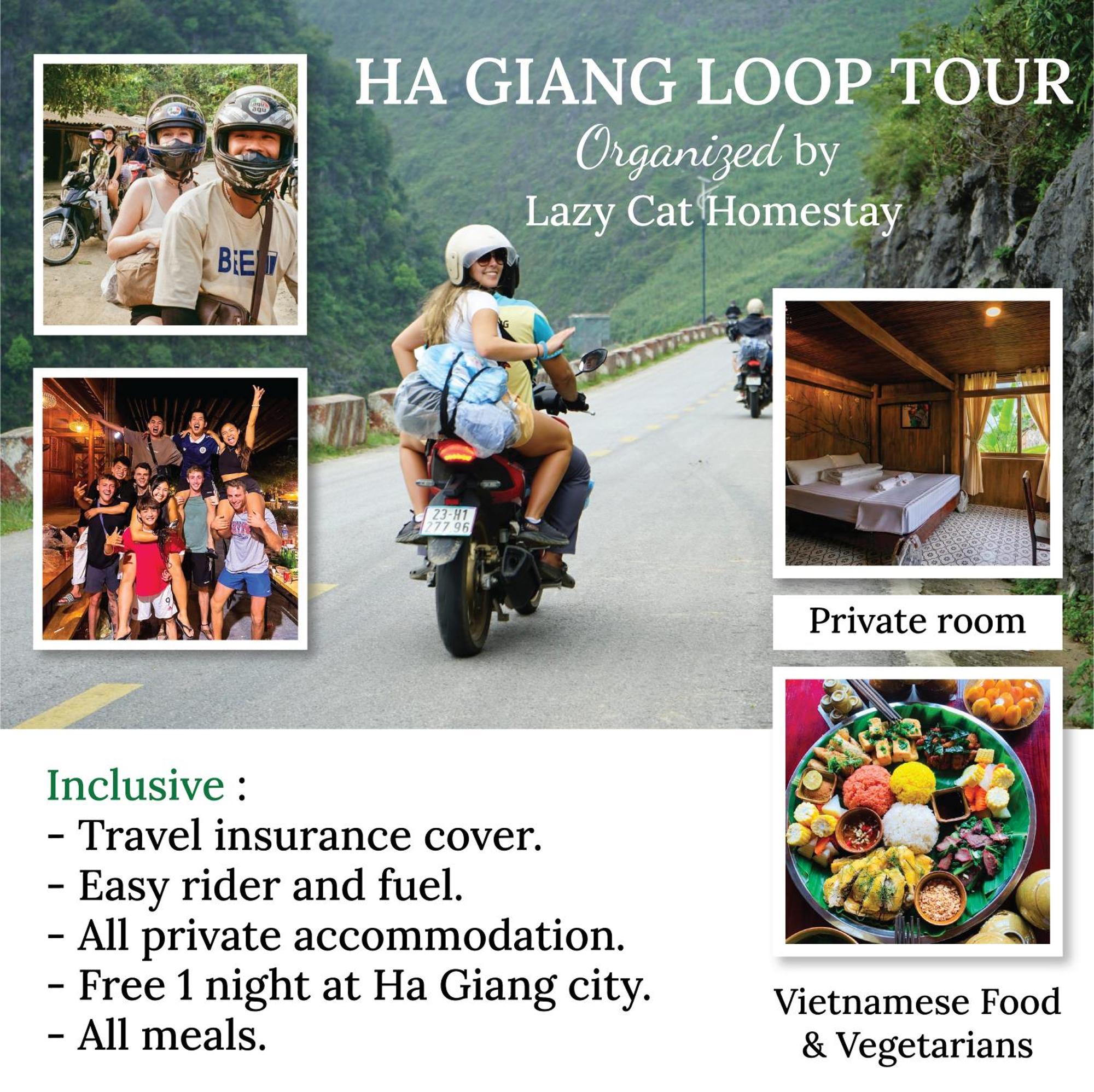 Lazy Cat Homestay - Motorbikes Rental & Tours Ha Giang Exterior foto